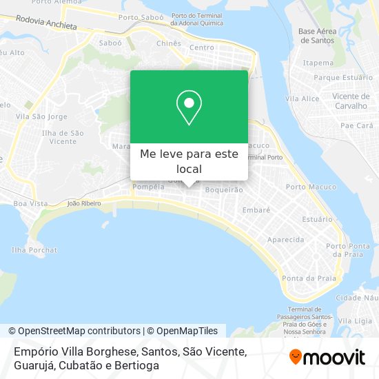 Empório Villa Borghese mapa