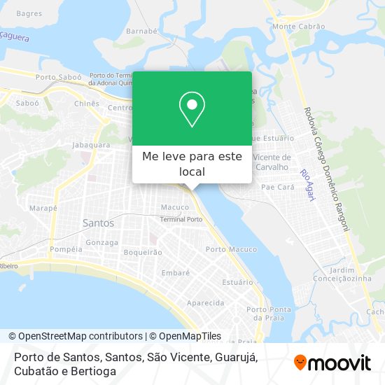Porto de Santos mapa