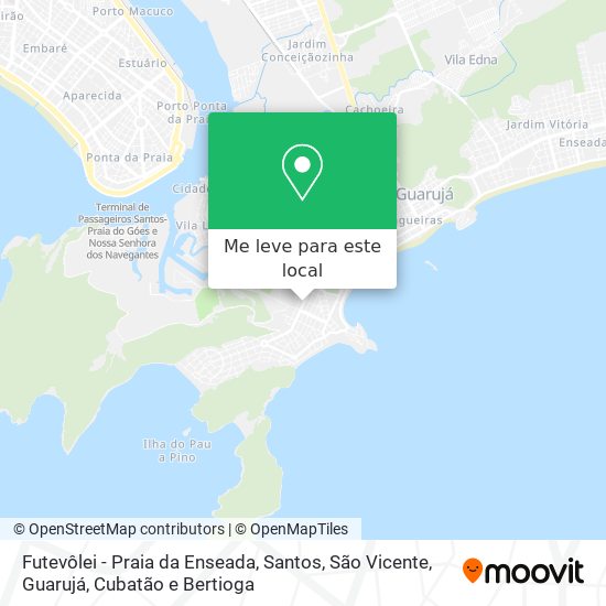 Futevôlei - Praia da Enseada mapa