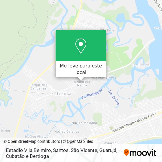 Estadio Vila Belmiro mapa