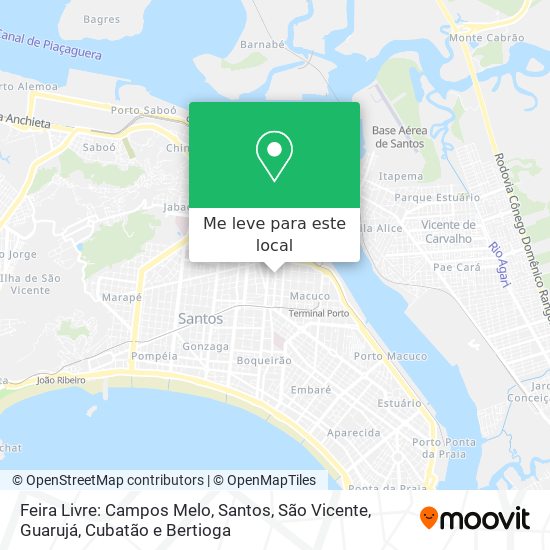 Feira Livre: Campos Melo mapa