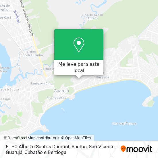 ETEC Alberto Santos Dumont mapa