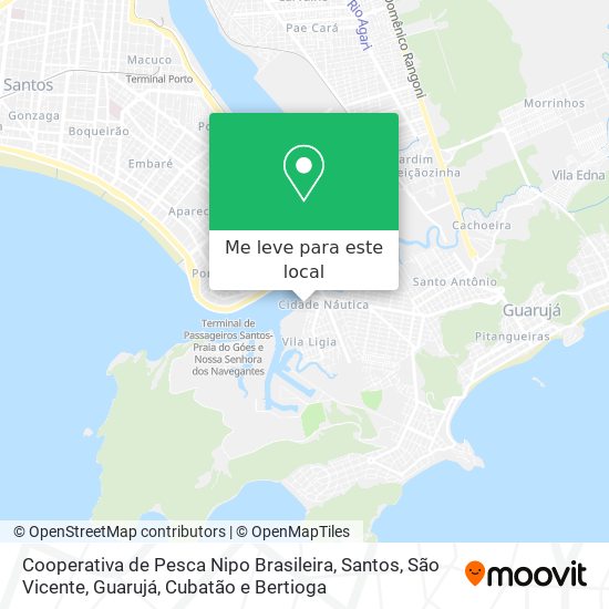 Cooperativa de Pesca Nipo Brasileira mapa