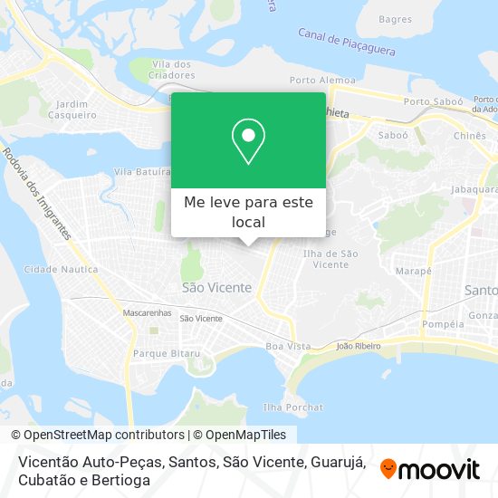 Vicentão Auto-Peças mapa