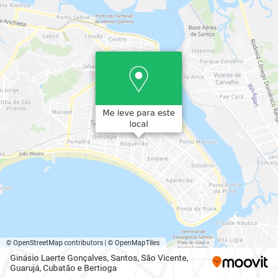 Ginásio Laerte Gonçalves mapa