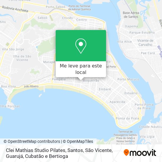 Clei Mathias Studio Pilates mapa