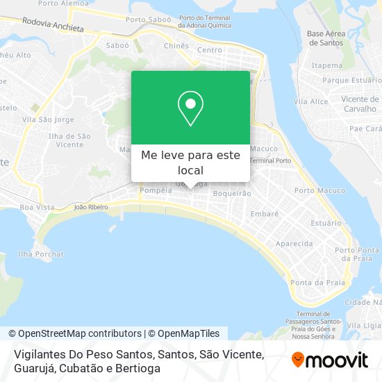 Vigilantes Do Peso Santos mapa