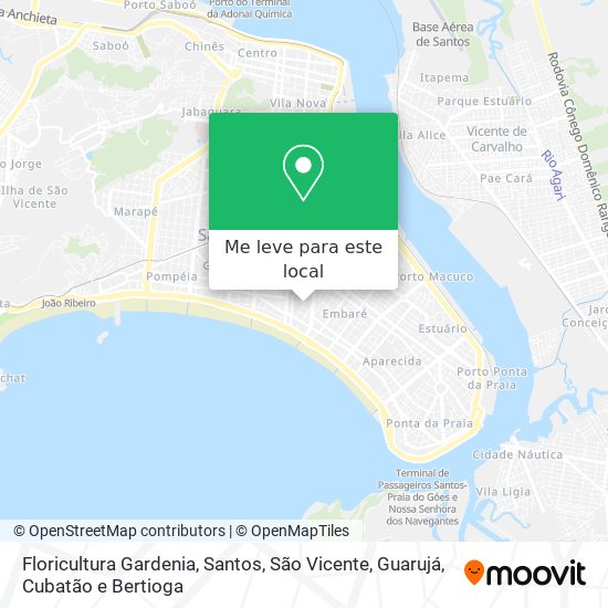 Floricultura Gardenia mapa