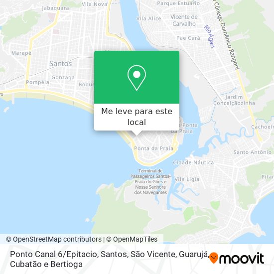 Ponto Canal 6/Epitacio mapa
