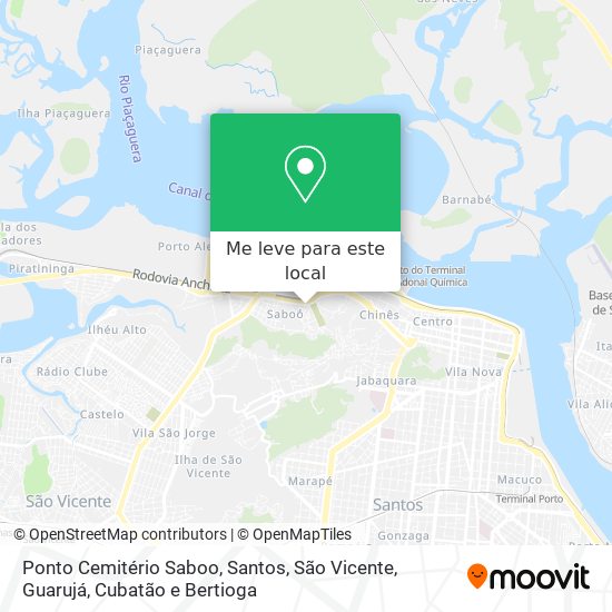 Ponto Cemitério Saboo mapa