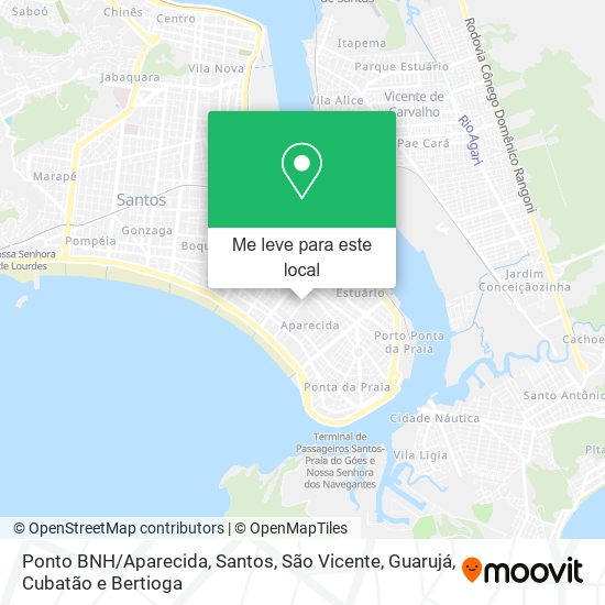 Ponto BNH/Aparecida mapa