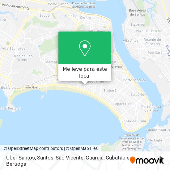 Uber Santos mapa