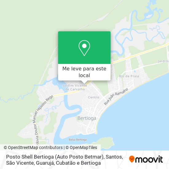 Posto Shell Bertioga (Auto Posto Betmar) mapa