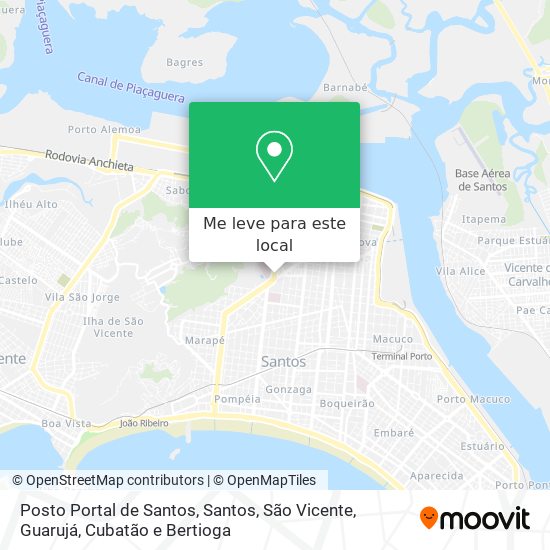 Posto Portal de Santos mapa