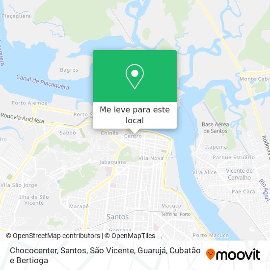 Chococenter mapa