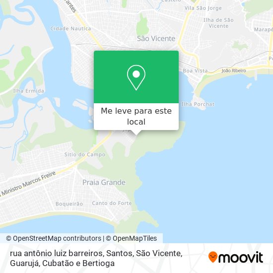 rua antônio luiz barreiros mapa