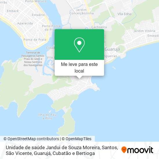 Unidade de saúde Jandui de Souza Moreira mapa