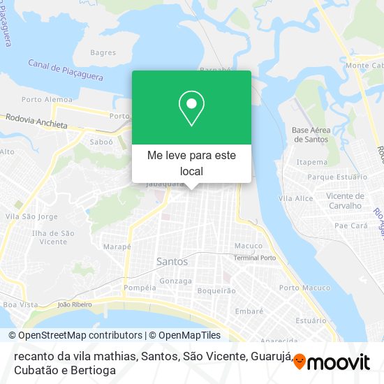 recanto da vila mathias mapa