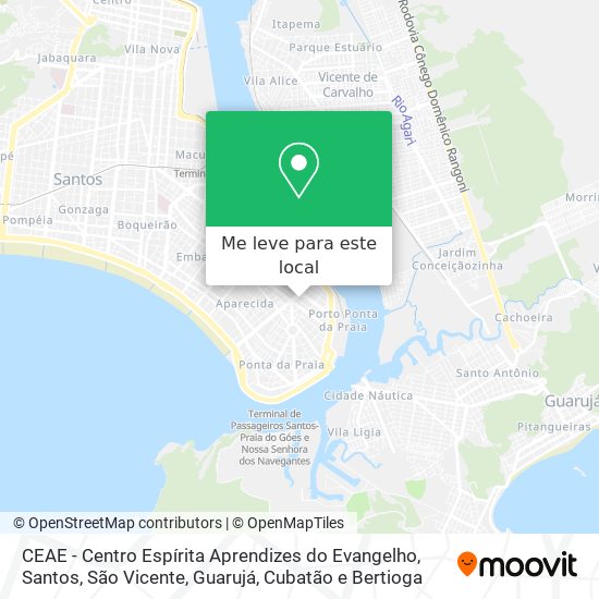 CEAE - Centro Espírita Aprendizes do Evangelho mapa