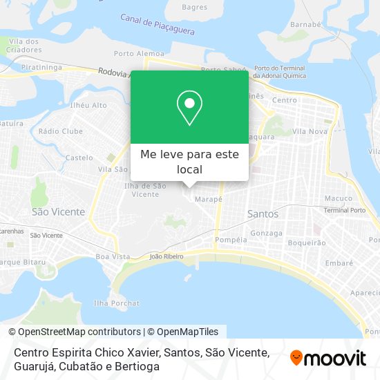 Centro Espirita Chico Xavier mapa