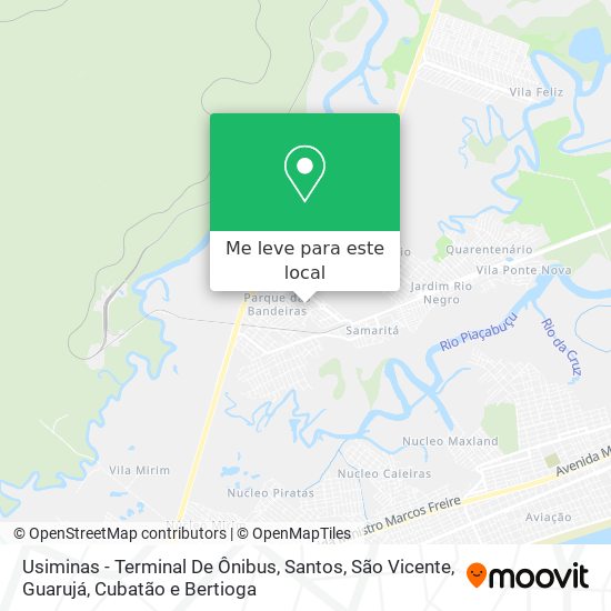 Usiminas - Terminal De Ônibus mapa
