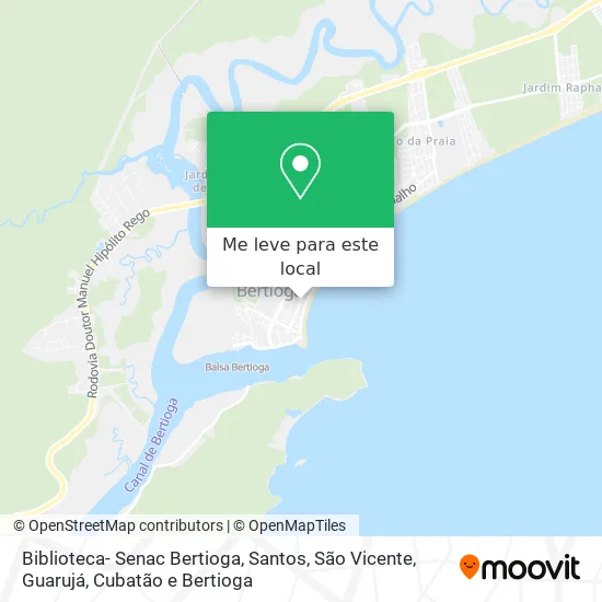 Biblioteca- Senac Bertioga mapa