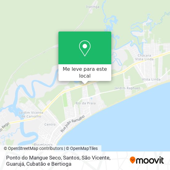 Ponto do Mangue Seco mapa
