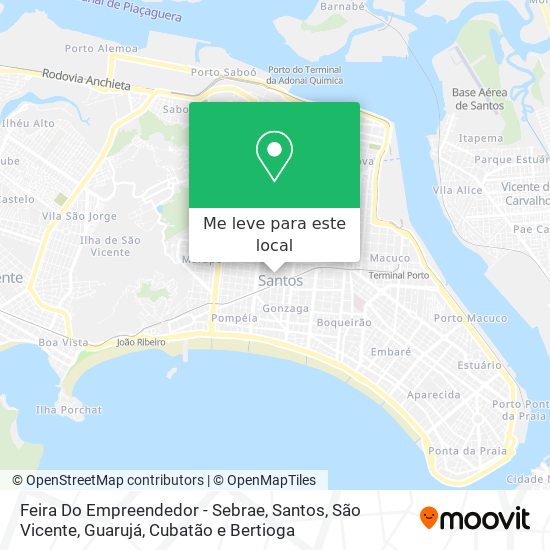 Feira Do Empreendedor - Sebrae mapa