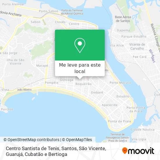 Centro Santista de Tenis mapa