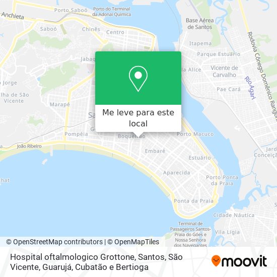 Hospital oftalmologico Grottone mapa