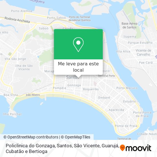 Policlinica do Gonzaga mapa