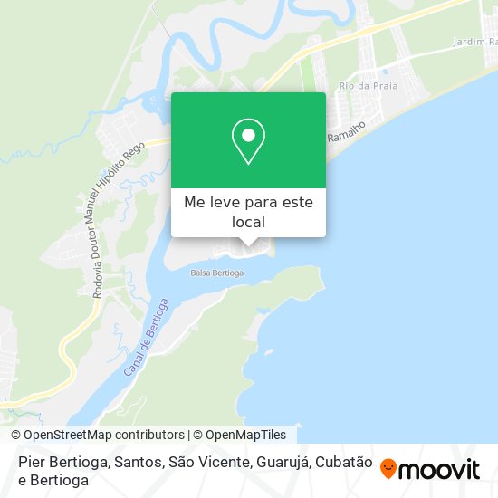 Pier Bertioga mapa