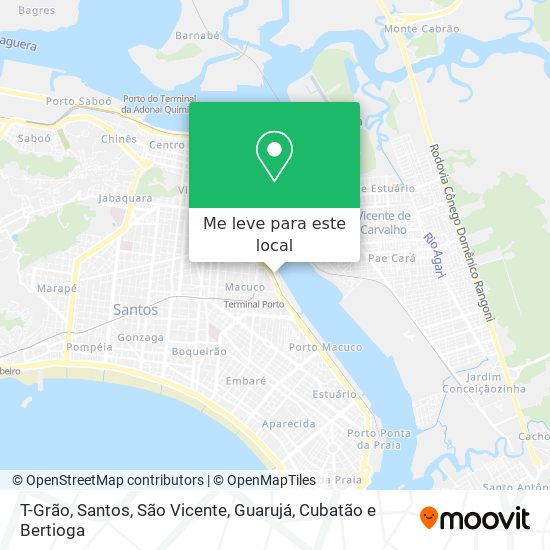 T-Grão mapa