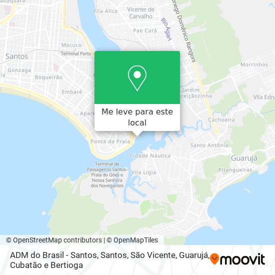 ADM do Brasil - Santos mapa