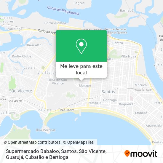 Supermercado Babaloo mapa