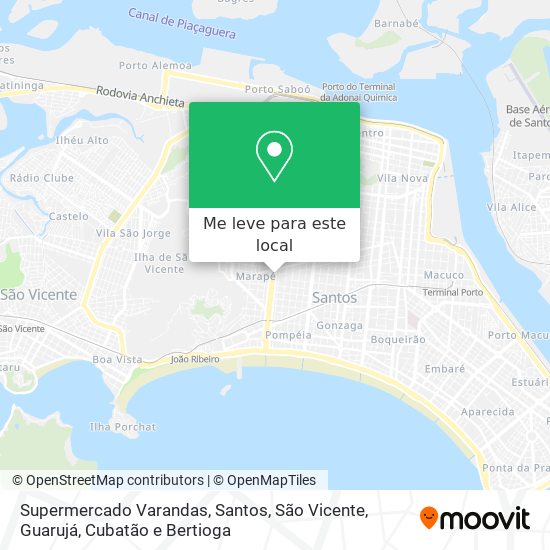 Supermercado Varandas mapa