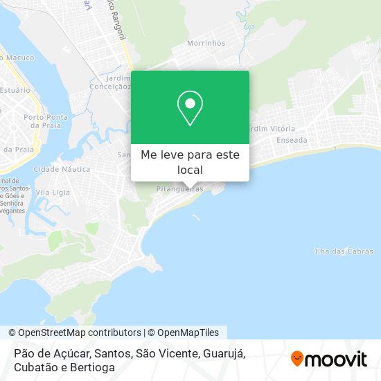 Pão de Açúcar mapa