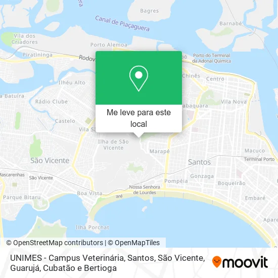 UNIMES - Campus Veterinária mapa