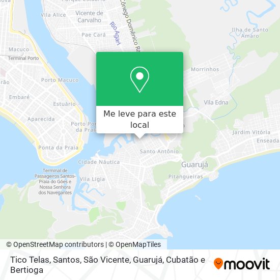 Tico Telas mapa