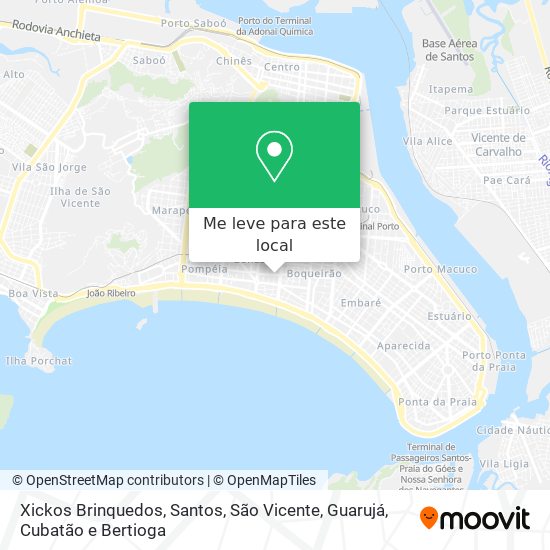 Xickos Brinquedos mapa