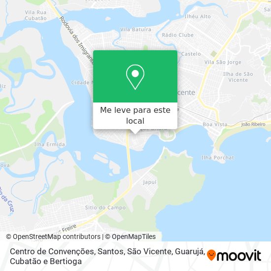 Centro de Convenções mapa