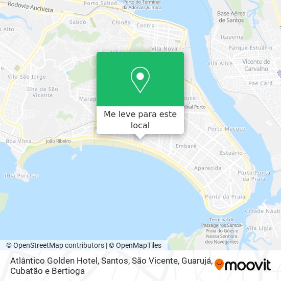 Atlântico Golden  Hotel mapa