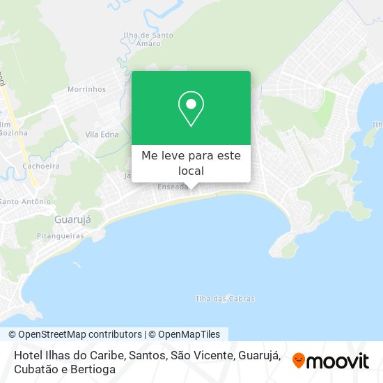 Hotel Ilhas do Caribe mapa