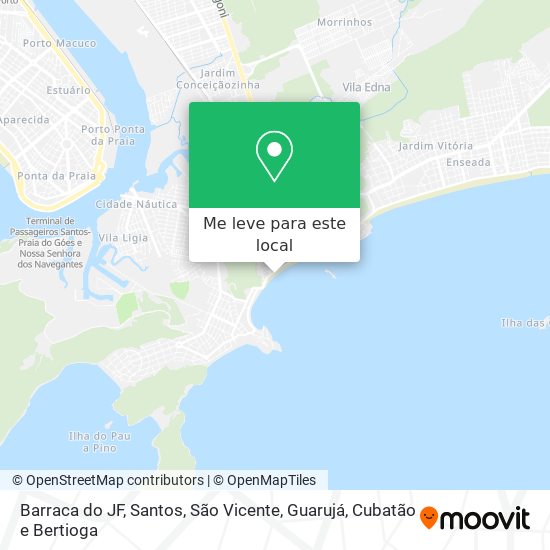 Barraca do JF mapa