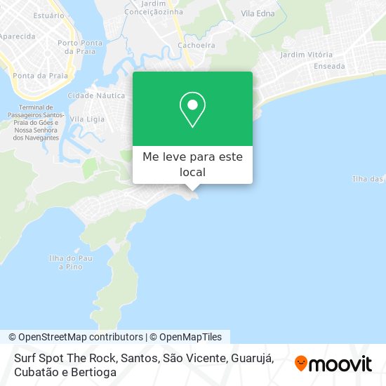 Surf  Spot The Rock mapa