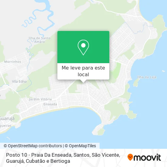 Posto 10 - Praia Da Enseada mapa