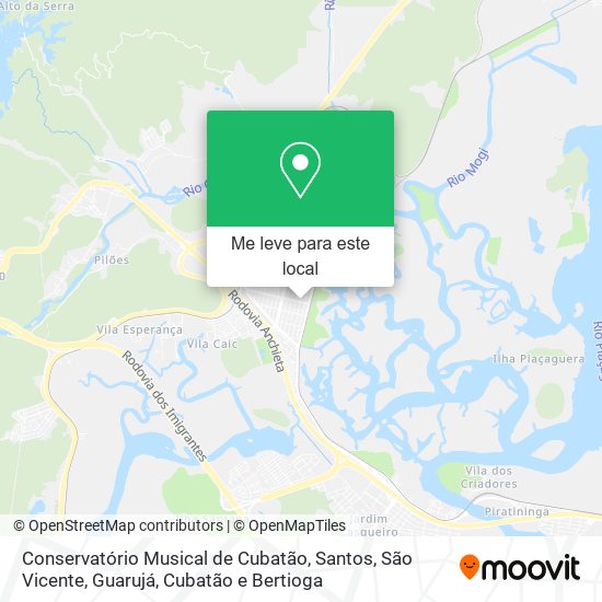 Conservatório Musical de Cubatão mapa