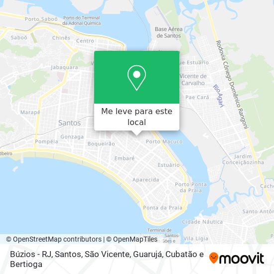 Búzios - RJ mapa