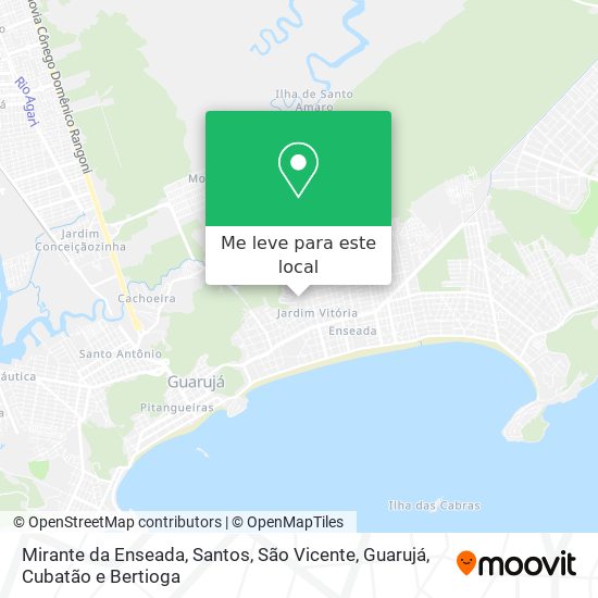 Mirante da Enseada mapa