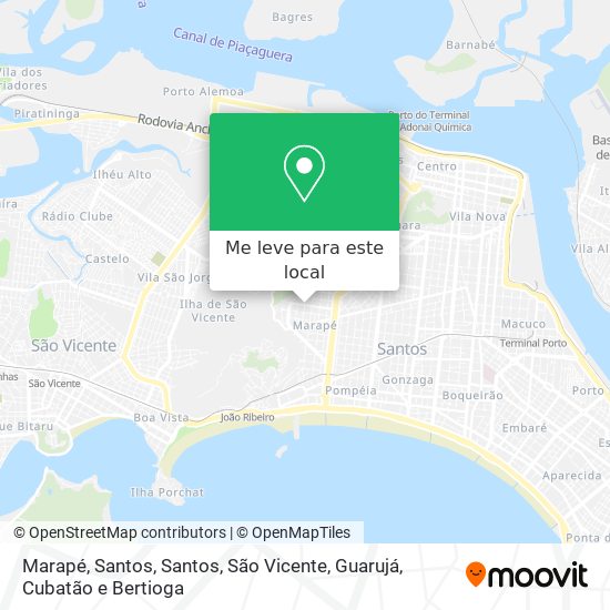 Marapé, Santos mapa